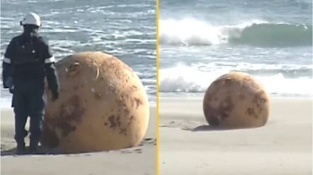 giant orb found at japan beach